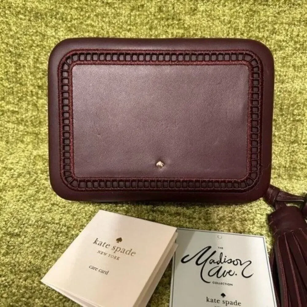 Kate Spade Madison Avenue Woodcrest Lane Zurie Tassel Floral Clutch Bag New